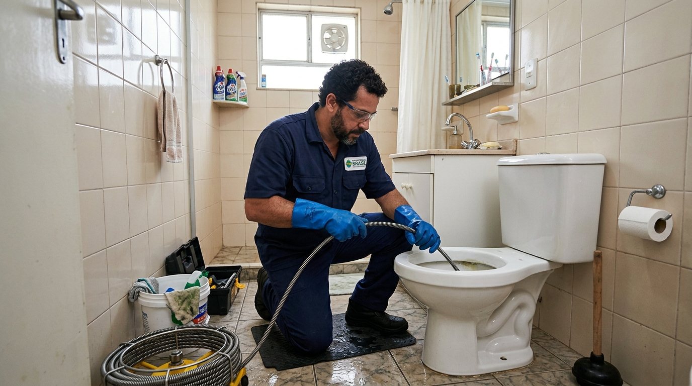 Desentupimento de Vaso com Equipamento em Franca‑SP