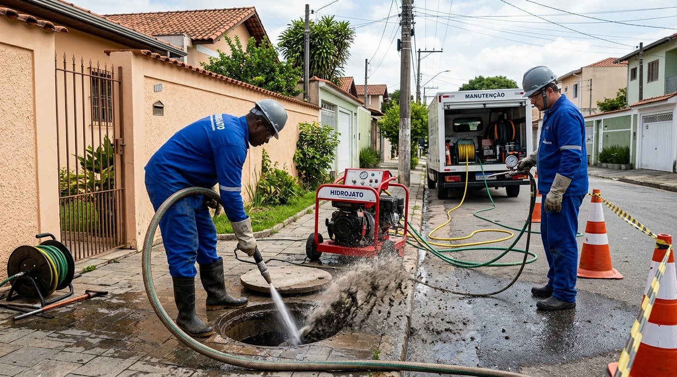 Hidrojateamento Residencial em Franca‑SP