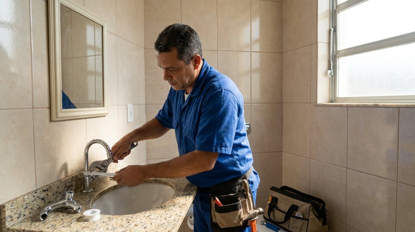 Instalação Hidráulica no Banheiro em Franca‑SP